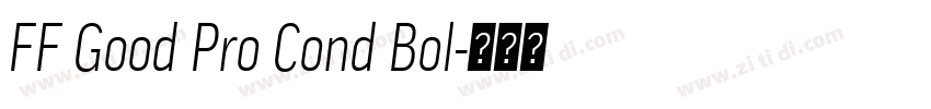 FF Good Pro Cond Bol字体转换